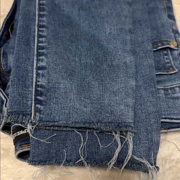 Express Blue Skinny Jeans with Tapered Fit - Picture 7 of 7